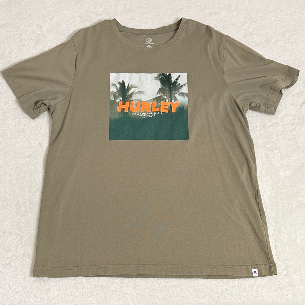 HURLEY Shirt Mens Extra Large Graphic Short Sleeve Adult